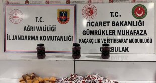 Ağrı'da bir tırın dorsesinde 6 kilo 800 gram kaçak safran ele geçirildi