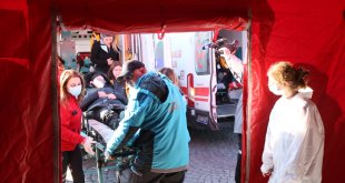 Kars'ta 150 personelle KBRN ve toplu gıda zehirlenmesi tatbikatı yapıldı