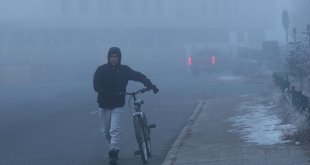 Ardahan'da yoğun sis oluştu