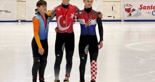 Milli sürat patenci İlyas Karadağ, Macaristan'da 4 altın madalya kazandı