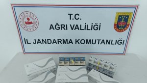 Ağrı'da çok sayıda kaçak sigara ele geçirildi
