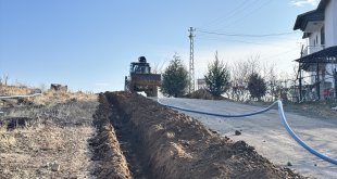 Arapgir'de sulama hattı çalışması devam ediyor