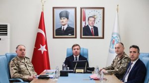 Vali Aydoğdu, Bakan Yerlikaya'nın başkanlığında yapılan toplantıya VKS üzerinden katıldı