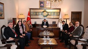 Vali Mustafa Çiftçi, Ersander yönetimi görüştü