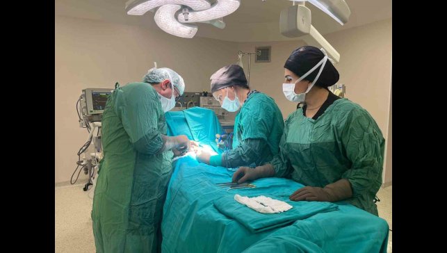 10 binde bir görülen omfalosel hastalığıyla dünyaya gelen bebek sağlığına kavuştu