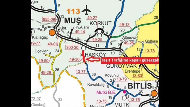 Hasköy-Mutki kara yolu ulaşıma kapatıldı
