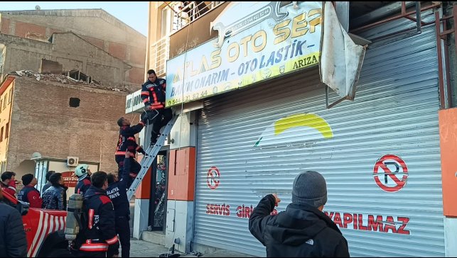 Malatya'da işyeri yangını