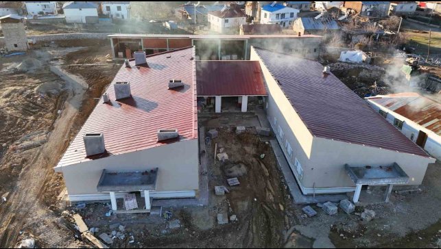 Üçocak Jandarma Karakolu'nun inşa çalışmaları sürüyor