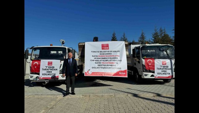 Doğanşehir Belediyesi'ne TBB'den araç desteği