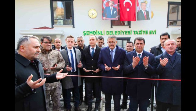 Şemdinli'de taziye evi açıldı