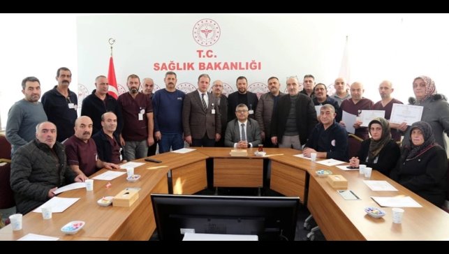 Erzurum Şehir Hastanesi'nde çalışanlara vefa