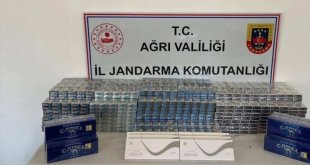 Ağrı'da yol kontrolünde kaçak sigarayla yakalanan 4 şüpheli gözaltına alındı