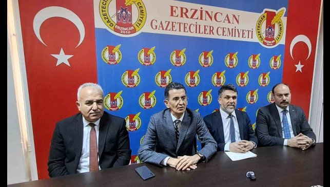 Erzincan'da siyasi parti il başkanlarından ortak tepki