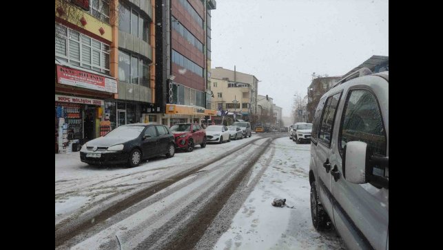 Ardahan'da kar yağışı etkili oluyor