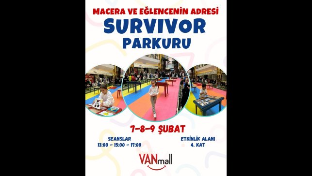 Van Mall AVM'den çocuklara survivor parkuru