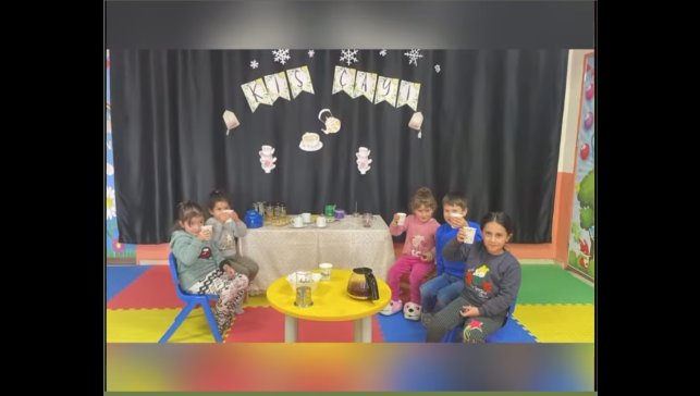 Diyadin'de öğrencilere kış çayı