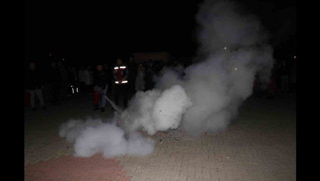 Bingöl'de pansiyonlu okullarda yangın tatbikatı