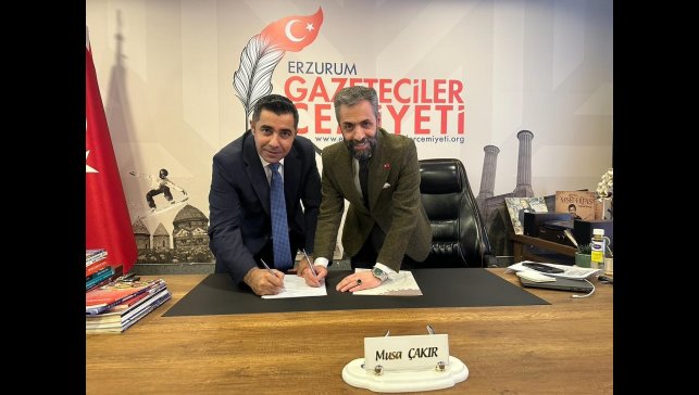 Vakıf Bank'tan Erzurum Gazeteciler Cemiyeti üyelerine 500 Bin TL kredi imkanı
