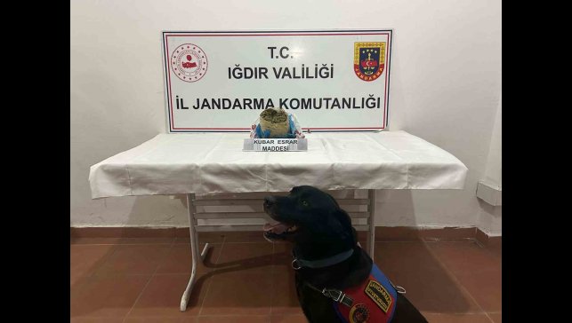 Iğdır'da 1 kilogram kubar esrar ele geçirildi