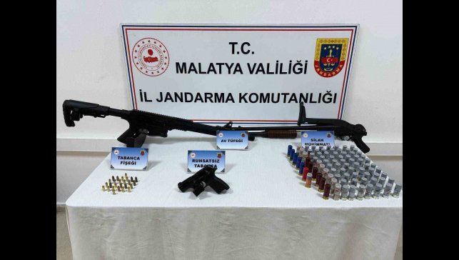 Malatya'da silah ve mühimmat kaçakçılığı operasyonu