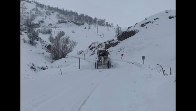 Tunceli'de kar yağışı 82 köy yolunu ulaşıma kapattı