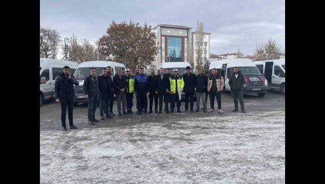 Malazgirt'te servis araçlarına sıkı denetim