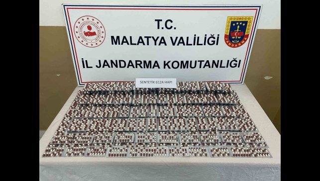 Malatya'da 5 bin 469 sentetik hap ele geçirildi