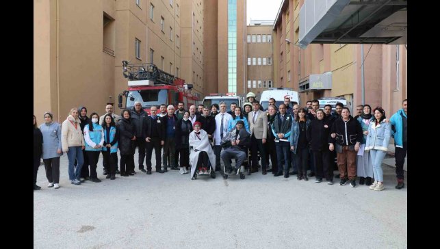 Hastanede gerçekleştirilen tatbikat gerçeği aratmadı