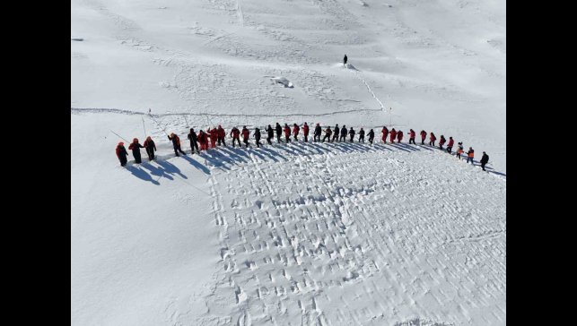 Hesarek Kayak Merkezi'nde arama kurtarma tatbikatı