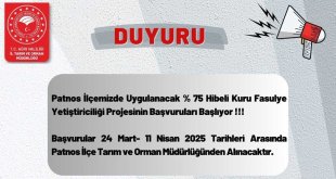 Patnos’ta %75 Hibeli Kuru Fasulye Yetiştiriciliği Projesi İçin Başvurular Başladı