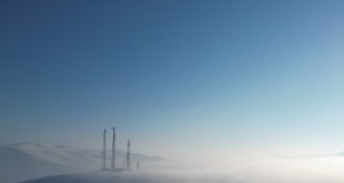 Ağrı Ovası sisle kaplandı