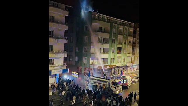 Hizan'da korkutan yangın