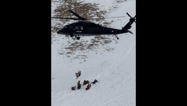 Artos Dağı'nda nefes kesen kurtarma operasyonu