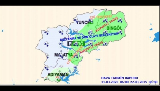Meteorolojinin 5 il için 'kuvvetli yağış' ve 'zirai don' uyası sürüyor