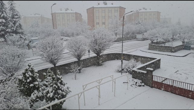 Bingöl güne karla uyandı