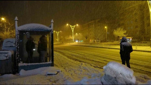 Bitlis'te kar yağışı etkili olmaya devam ediyor