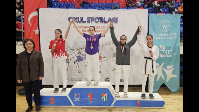 Erzincanlı sporcular güreşte ikinci, taekwondoda üçüncü oldu