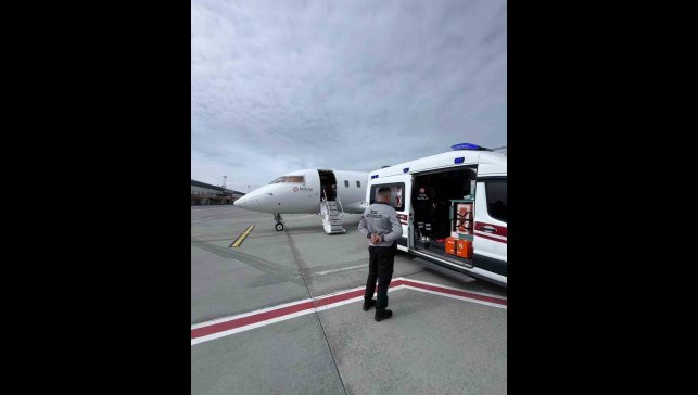 Kalp hastası bebek ambulans uçakla İstanbul'a sevk edildi