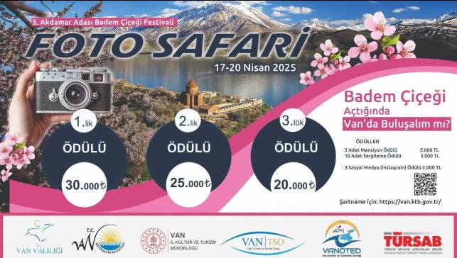 Van'da ödüllü 'Foto Safari' yarışması başlıyor