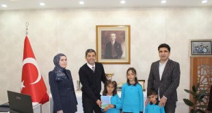 Hamur Yukarı Yenigün Yeşil İlkokulu Öğrencilerinden Kaymakam Mahir’e Ziyaret