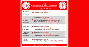 Ağrı Eğitim ve Araştırma Hastanesinde Mesai Dışı Poliklinik Uygulaması Devam Ediyor