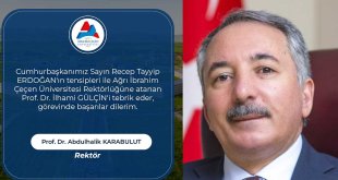 Prof. Dr. Abdulhalik Karabulut’tan Veda Mesajı