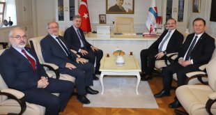 Atatürk Üniversitesi Rektöründen AİÇÜ Rektörüne Hayırlı Olsun Ziyareti