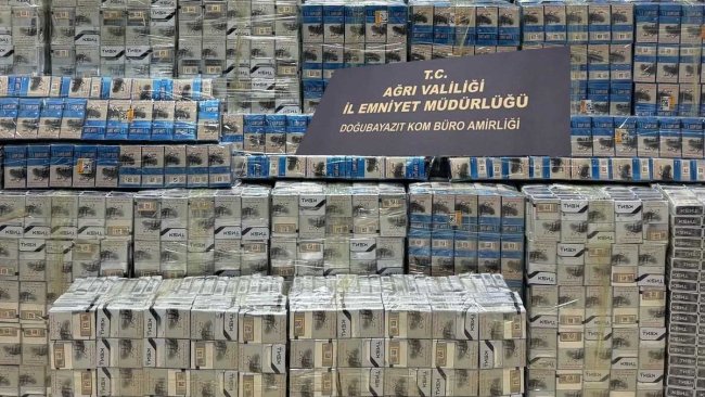 Ağrı İl Emniyet Müdürlüğü'nden Doğubayazıt'ta Kaçak Sigara Operasyonu: 7 Bin 950 Paket Kaçak Sigara