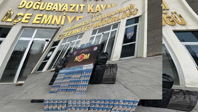 Ağrı Doğubayazıt'ta 10 Bin Paket Kaçak Sigara Ele Geçirildi