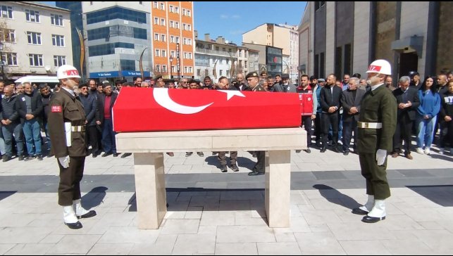 Vefat eden astsubay adayına hüzünlü veda