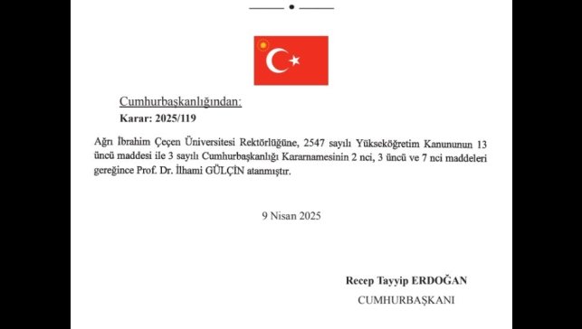 Prof. Dr. İlhami Gülçin, AİÇÜ rektörü oldu