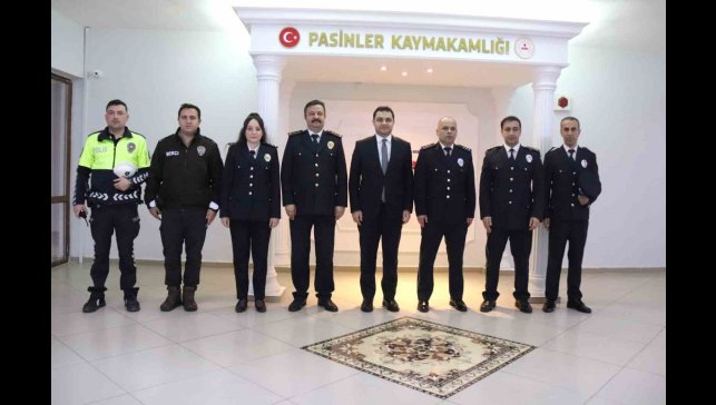 Pasinler Emniyeti'nden Kaymakam Temel'e ziyaret