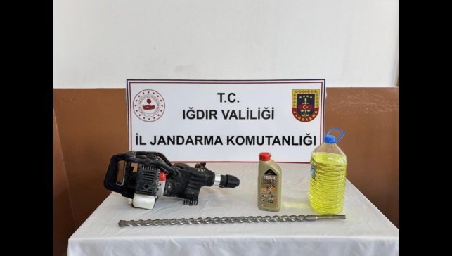 Iğdır'da izinsiz kazı operasyonu