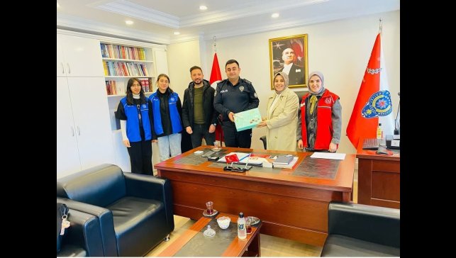 Diyadin Gençlik Merkezi'nden Emniyet Teşkilatına anlamlı ziyaret